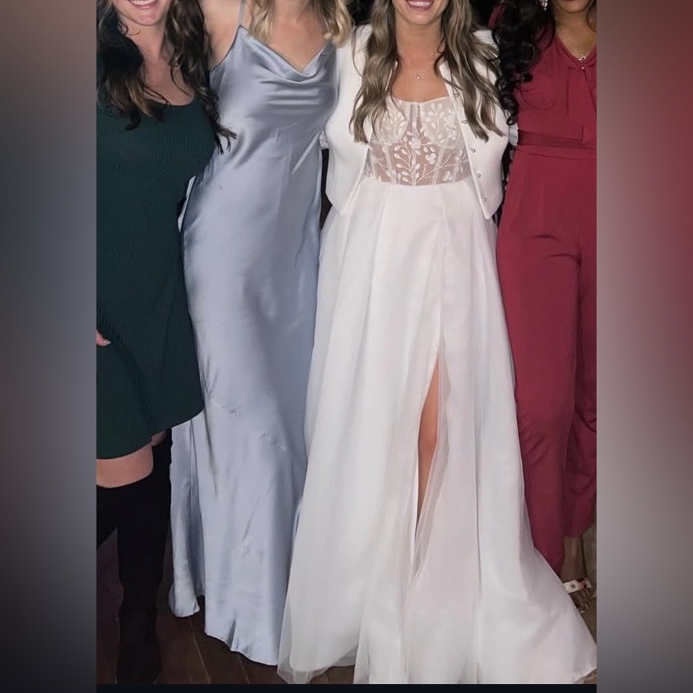 Show Me Your MuMu Silver Maxi Dress